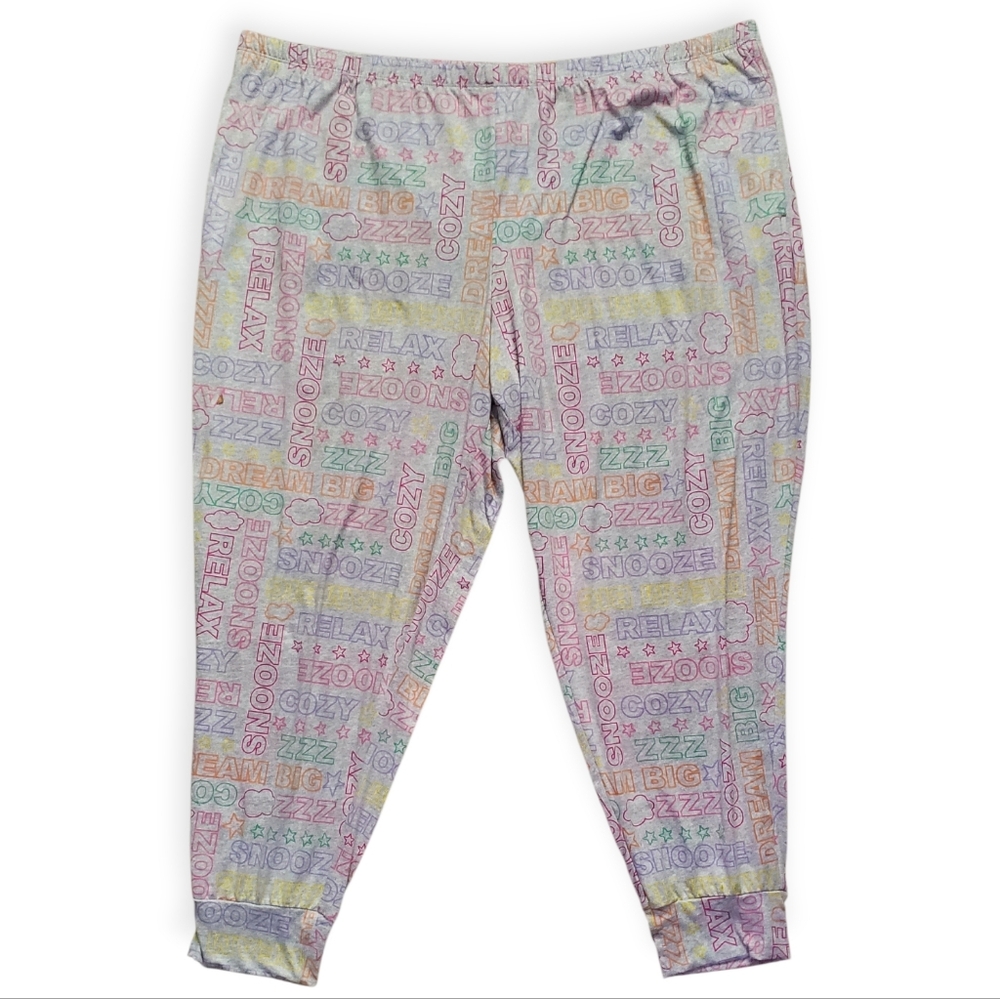 Joyspun Colorful Geometric Women's Pajama Set - Picture 3 of 5